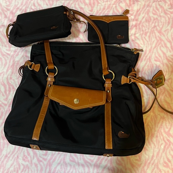 Dooney & Bourke Nylon/ Leather Trio Set. EUC - Picture 1 of 16